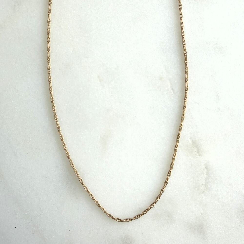 james avery 14k yellow gold retired fine rope chain necklace size 24in